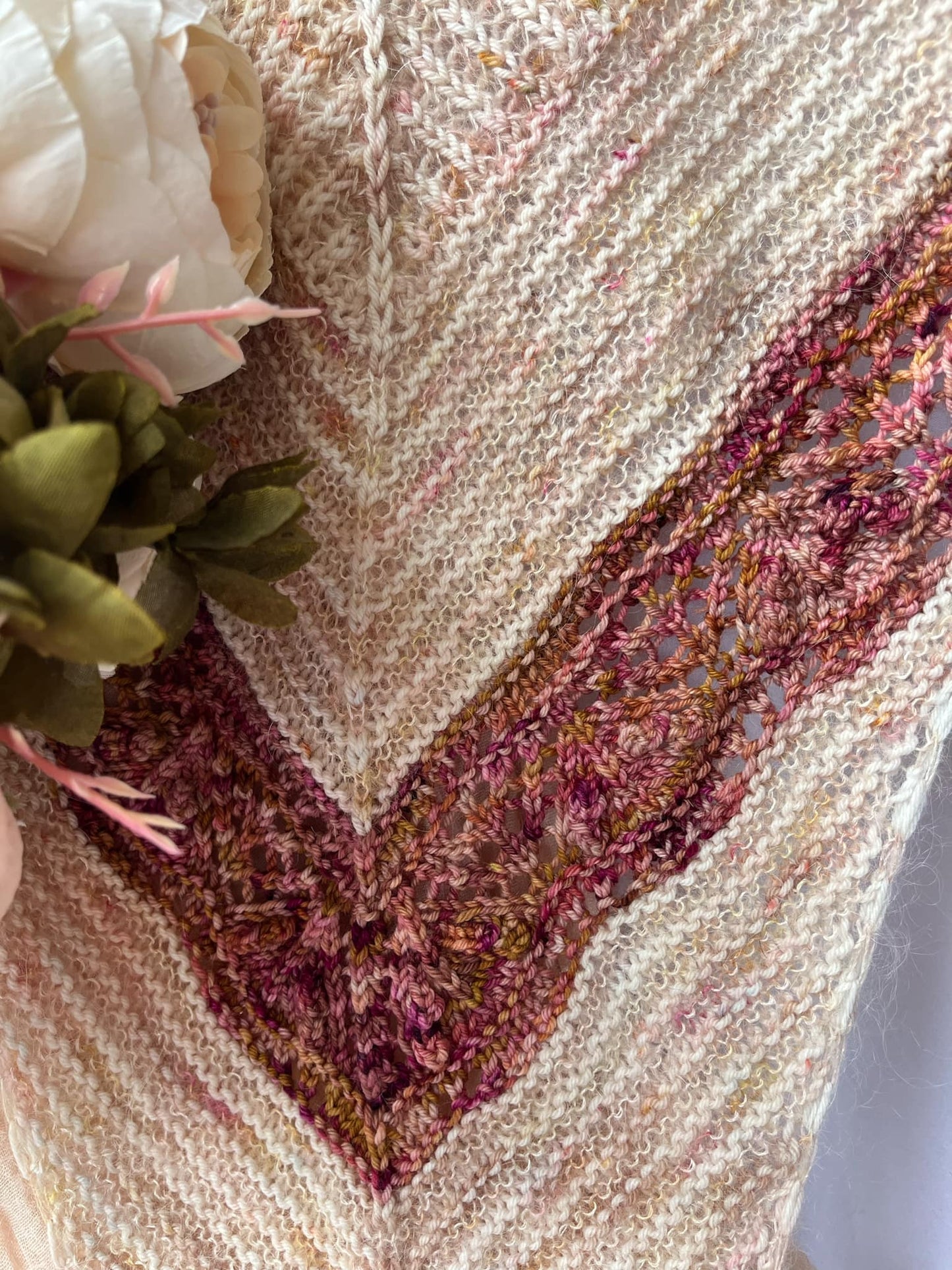 Châle Bouquet de Fleurs Séchées