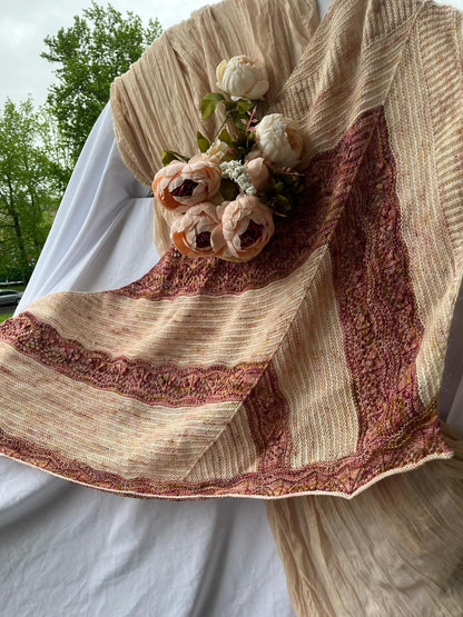 Châle Bouquet de Fleurs Séchées