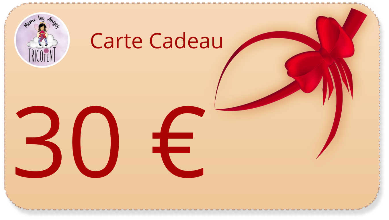 Carte cadeau Même Les Anges Tricotent