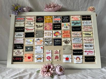 Etiquettes tissées à coudre