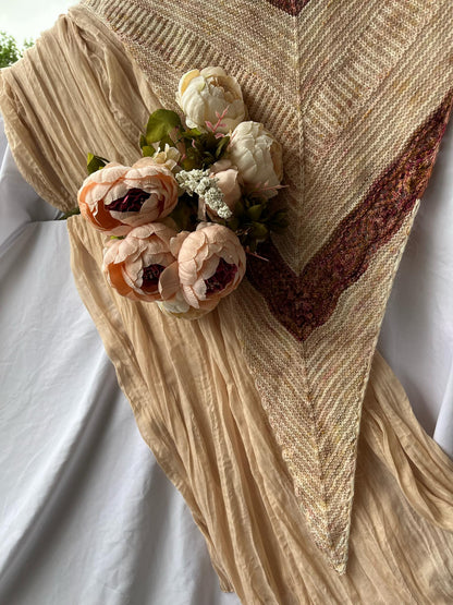 Châle Bouquet de Fleurs Séchées