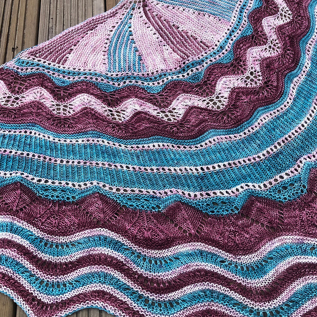 Châle Rose des sables : MKAL 2023