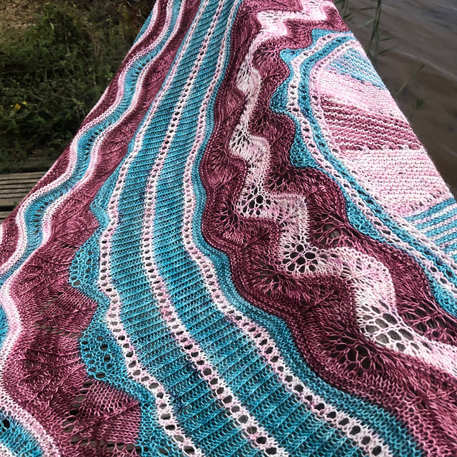 Châle Rose des sables : MKAL 2023