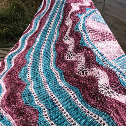 Châle Rose des sables : MKAL 2023