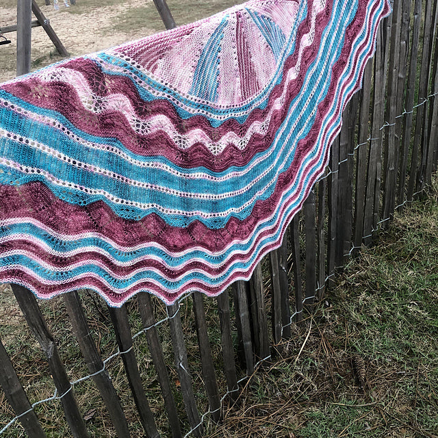 Châle Rose des sables : MKAL 2023